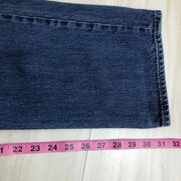 J Crew The Bleecker Men's Denim Blue Jeans 36 x 32 Zip Closure Straight Designer - Picture 12 of 13